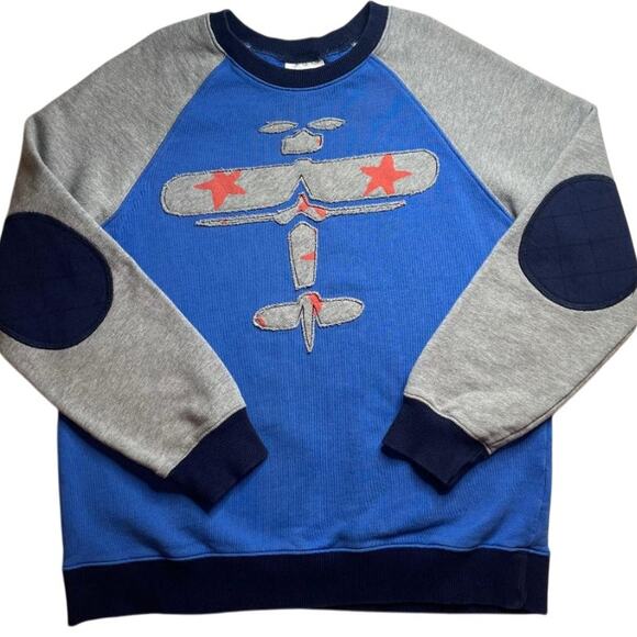 Hanna Andersson Sweatshirt Airplane/Stars Size‎ 12 150cm - Picture 6 of 6